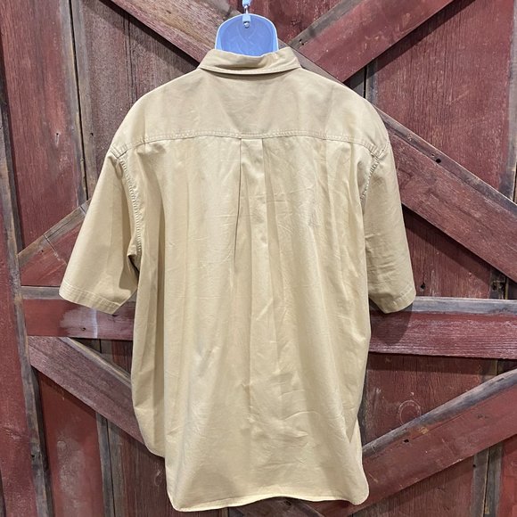 Carhartt Men's Midweight Work Shirt Size 2 XL, XXL, Mustard Yellow, Short Sleeve - Picture 5 of 10